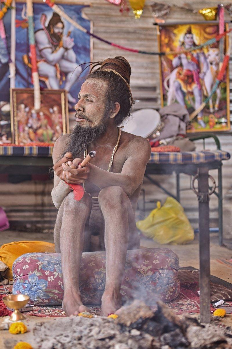 Portrait photography titled 'In My Thoughts', 17x11 inches, by artist Dr. Amit B Dutta on