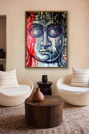In The Shelter Of Faith Ii by artist Suruchi Jamkar displayed in a Museum Style gallery
