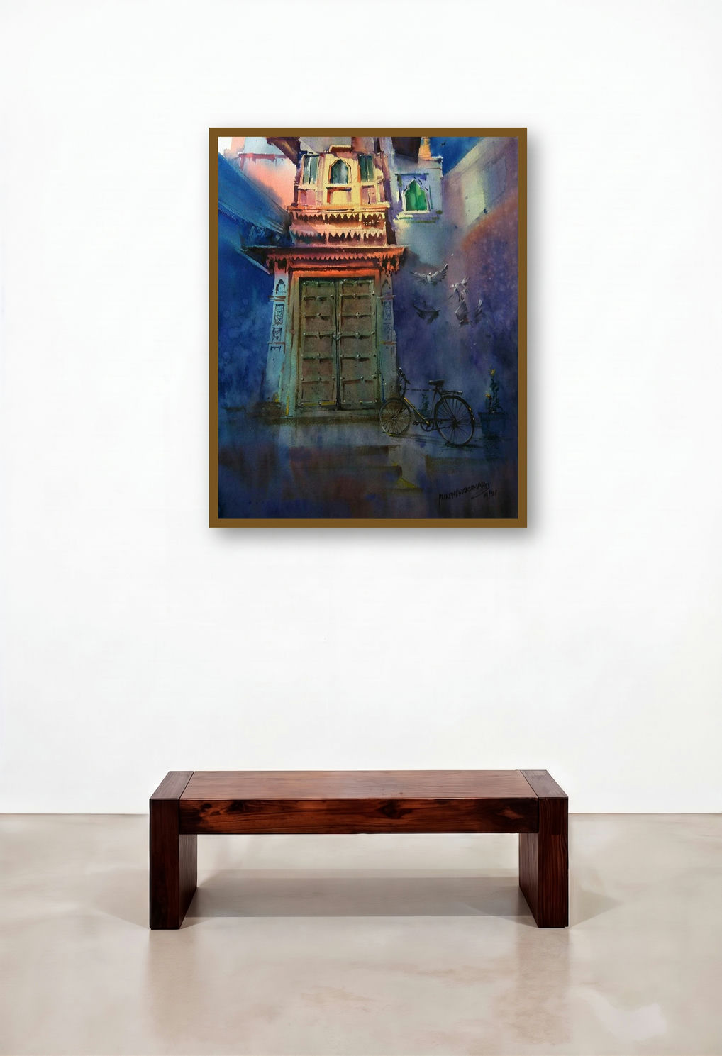 Incredible Heritage (Echoes of Time) by artist Purendra Deogirkar displayed in a Art Deco Hotel Suite