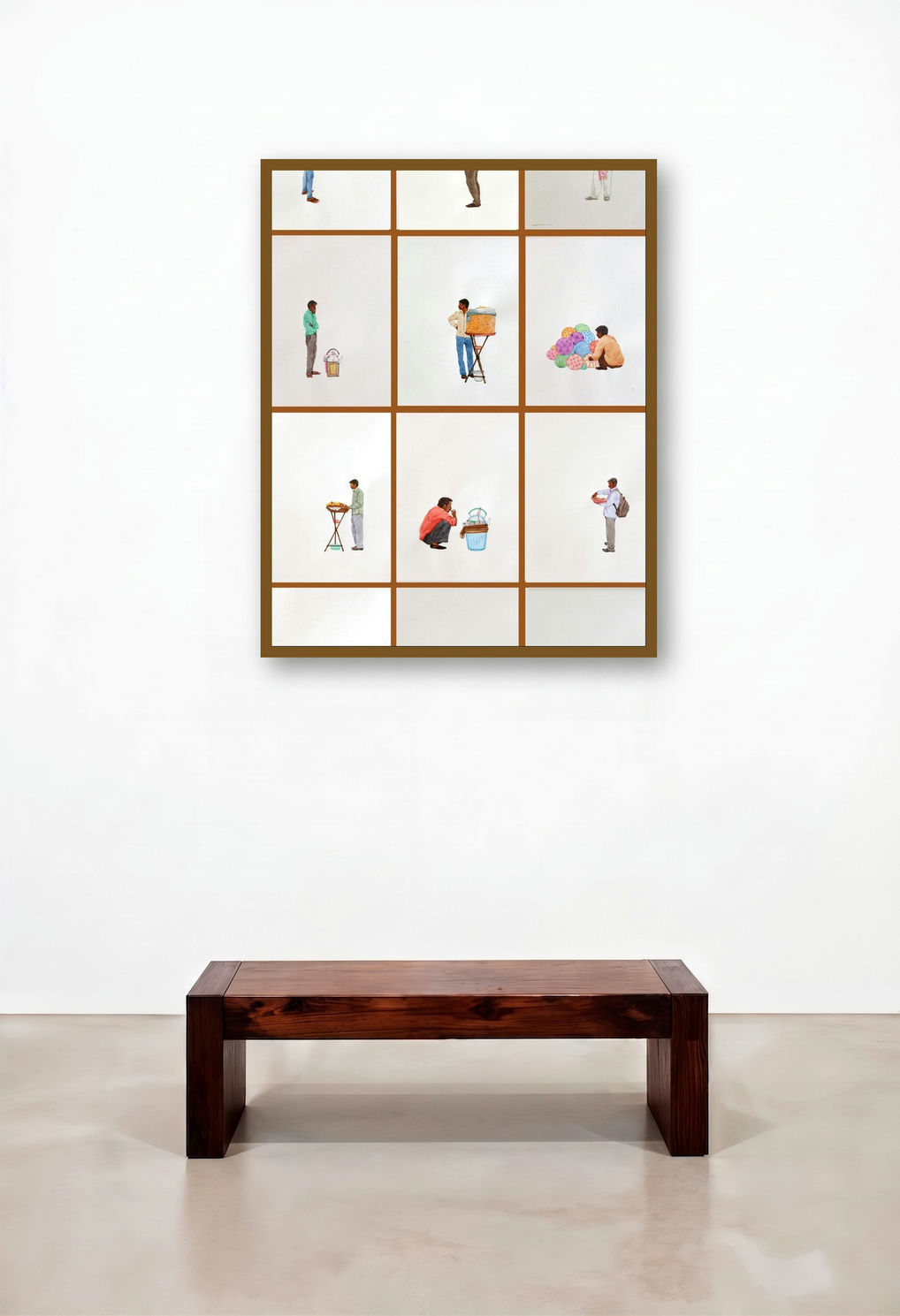 India Gate (Urban Sketches) by artist Biplab Sarkar displayed in a Luxury Study