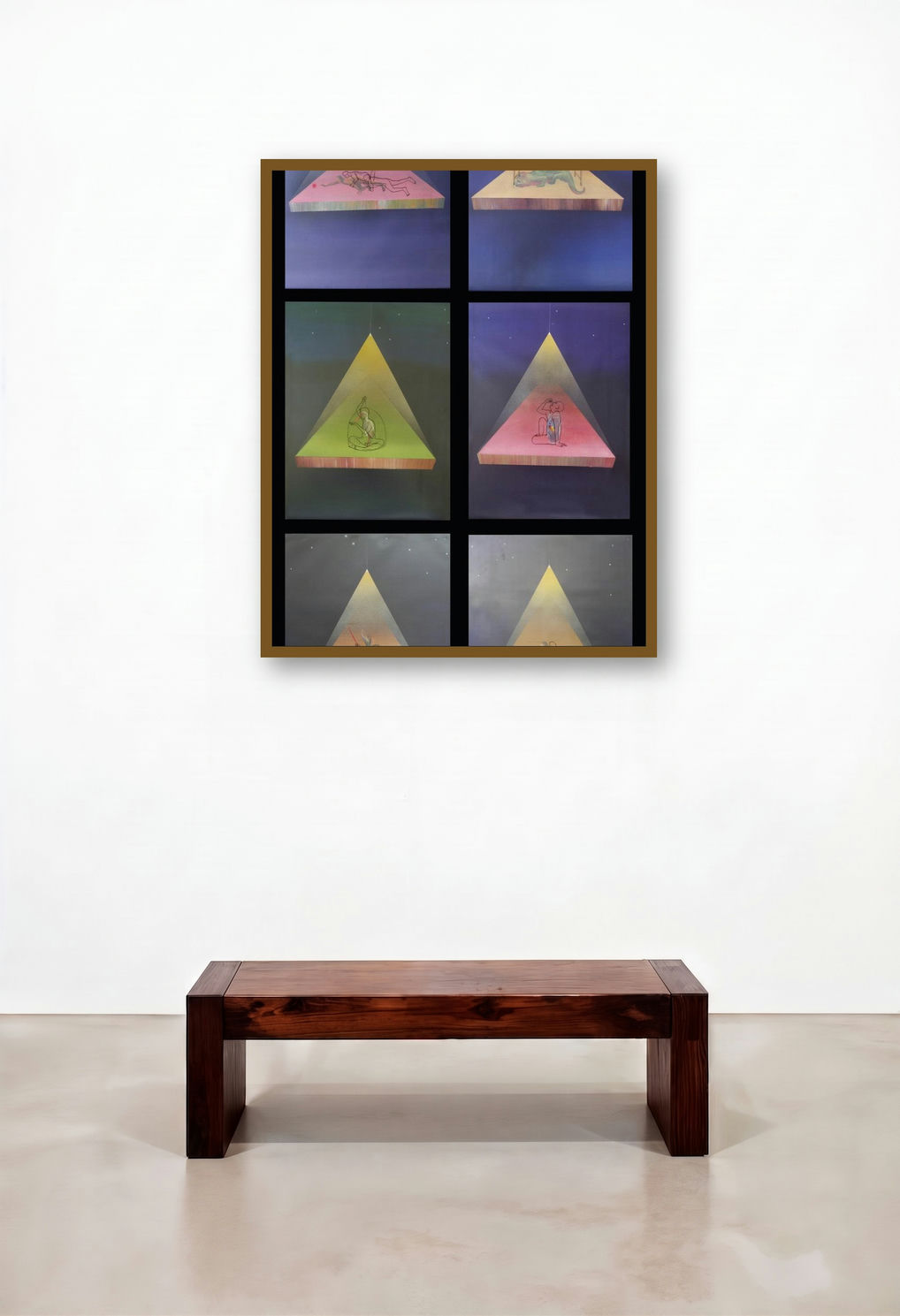 Inner Play 1 (Jungle Symphony) by artist Bhagyanath C displayed in a Luxury Home Office