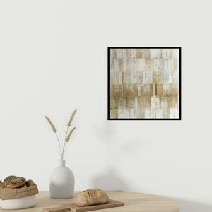 In-situ view of Gayatri Deshpande's 'Innerscapes 36 (Layered Sands)' painting in a room