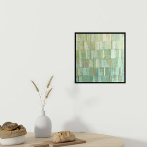 In-situ view of Gayatri Deshpande's 'Innerscapes 37 (Interwoven)' painting in a room