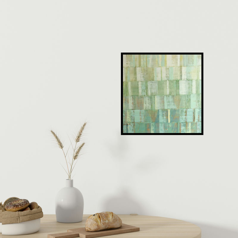 In-situ view of Gayatri Deshpande's 'Innerscapes 37 (Interwoven)' painting in a room