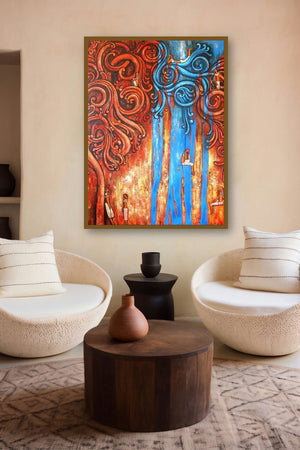 Intricacies Of Life by artist Suruchi Jamkar displayed in a Luxury gallery