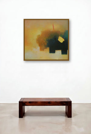 Involution 9 (Divergent Hues) by artist Ganpat Bhadke displayed in a Scandinavian Study