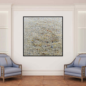 In-situ view of Anand Dabli's 'Inward Journey Of Nature' painting in a room