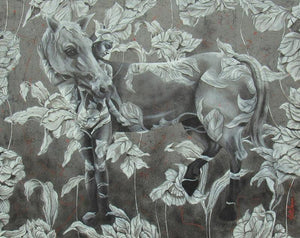 Its All About Nature (Hidden Within) by Kriti K C Saxena, Original Acrylic Figurative Painting on Canvas, Medium Horizontal Wall Art