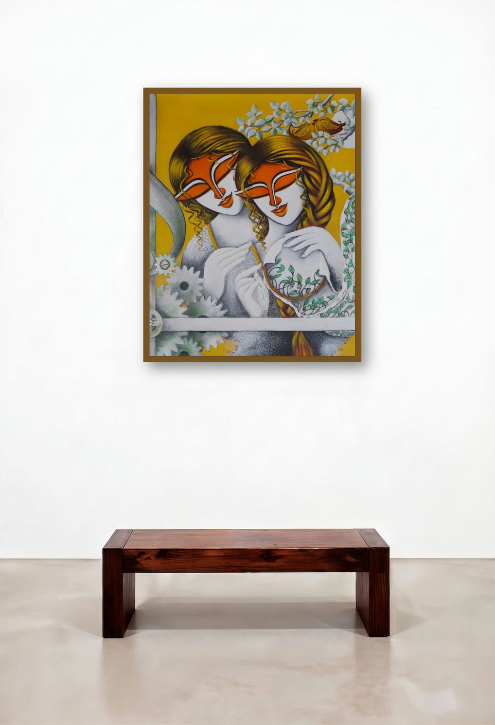 Its Me 3 (A Delicate Art**) by artist Susmita Mandal displayed in a Elegant Foyer