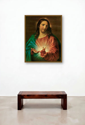 Jesus I Trust In You (Abstract Figures and Bird) by artist Ns Art displayed in a Elegant Penthouse