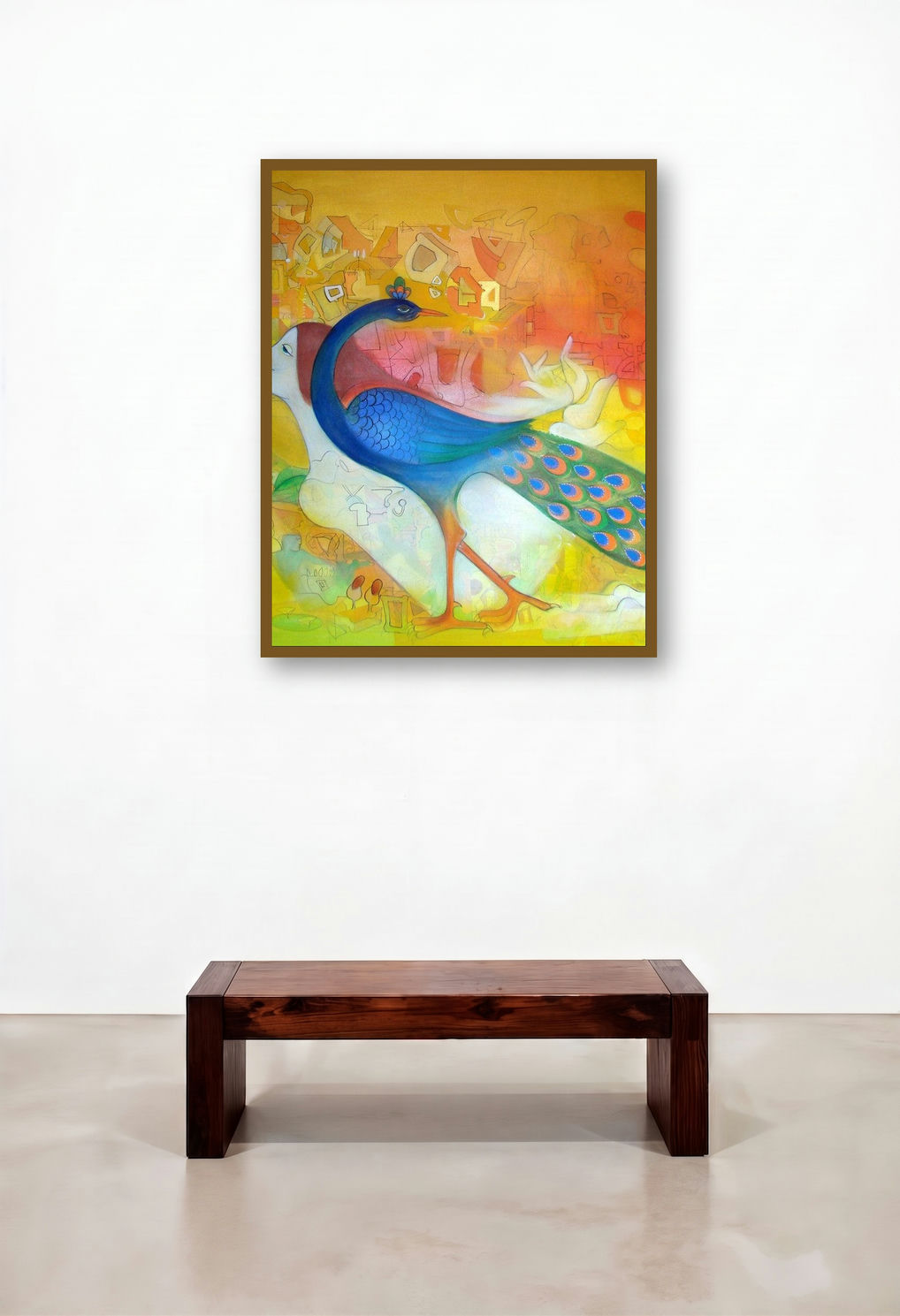 Joureny With Peacock (Untitled)
