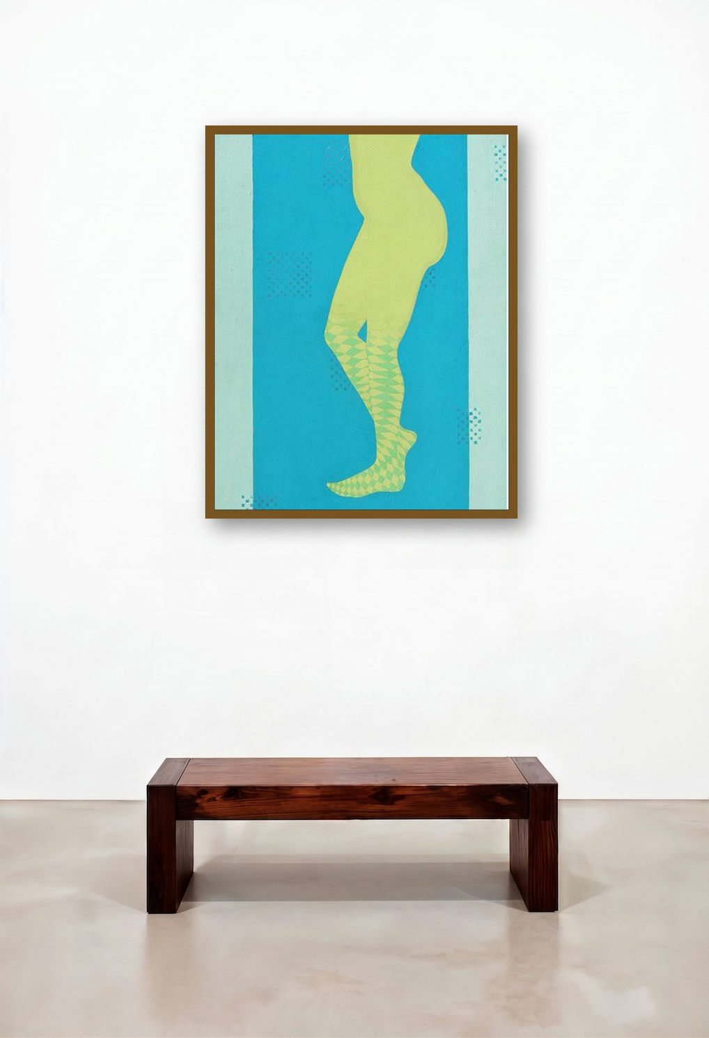 Journey 1 by artist Ram Prasad Halder displayed in a Minimalist Reception Area