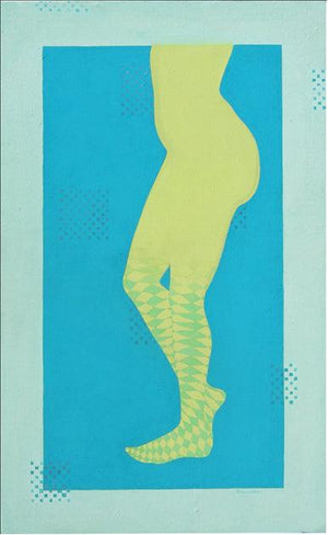 Journey 1 by Ram Prasad Halder, Original Tempera Fantasy Painting on Canvas, Large Vertical Wall Art