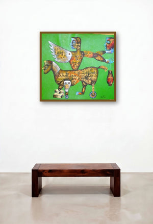 Journey by artist Ranjith Raghupathy displayed in a Coastal Foyer