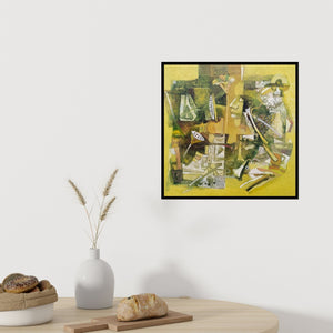 In-situ view of Braj Mohan Arya's 'Journey Of Nature (Journey of Nature)' painting in a room