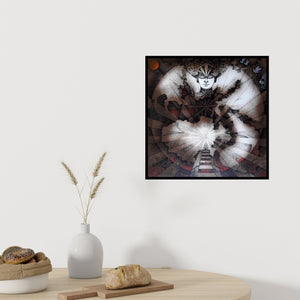 In-situ view of Arabinda Samanta's 'Journey Towards Soul (The Path to Enlightenment)' painting in a room