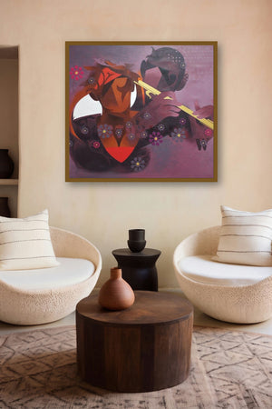 Joy Of Music 9 (Musical Meditation) by artist Ranjit Singh displayed in a Designer gallery