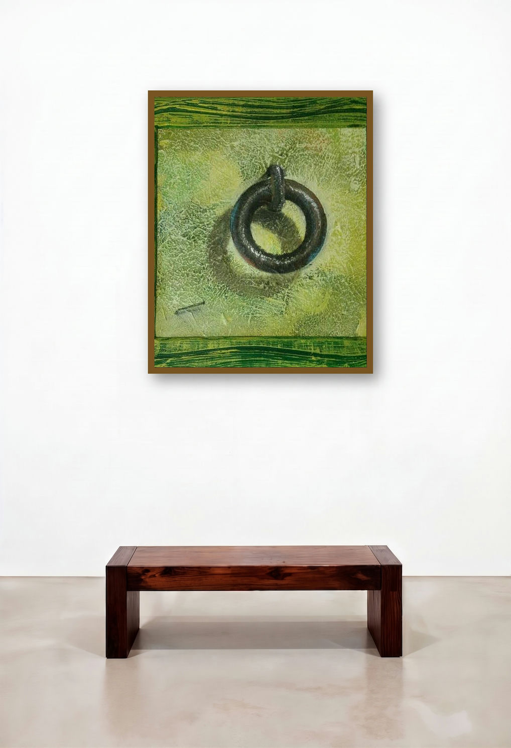 Kadi 6 (A Touch of the Past) by artist Gopal Pardeshi displayed in a Classic Home Office