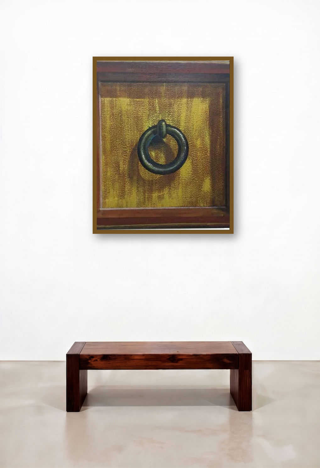 Kadi (A Touch of the Past**) by artist Gopal Pardeshi displayed in a Eclectic Reception Area