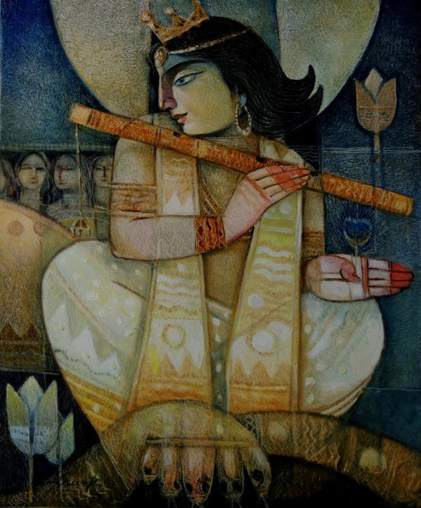 Kaliya Daman Painting by Arun Samadder | ArtZolo.com