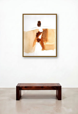 Kamasutra Nude Women (Contour Study) by artist Arun K Mishra displayed in a Transitional Reception Area