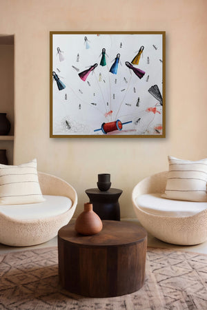 Kati Patanga (Boundless Aspirations) by artist Pranita Das displayed in a Curated gallery