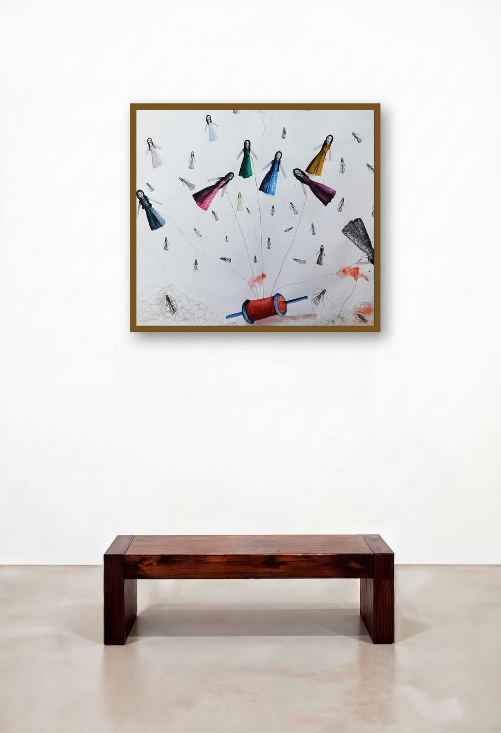 Kati Patanga (Boundless Aspirations) by artist Pranita Das displayed in a Industrial Study