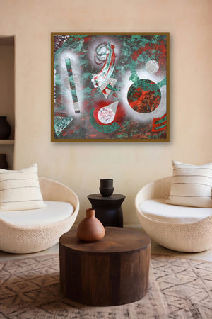 Keplar (Cosmic Dance) by artist Sumit Mehndiratta displayed in a Minimalist gallery