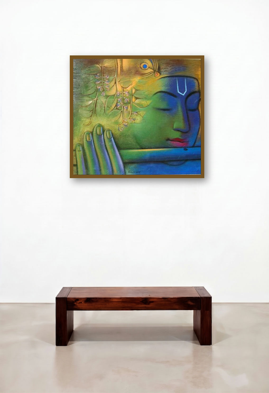 Krishna Playing Flute 3 (Melody of the Divine)