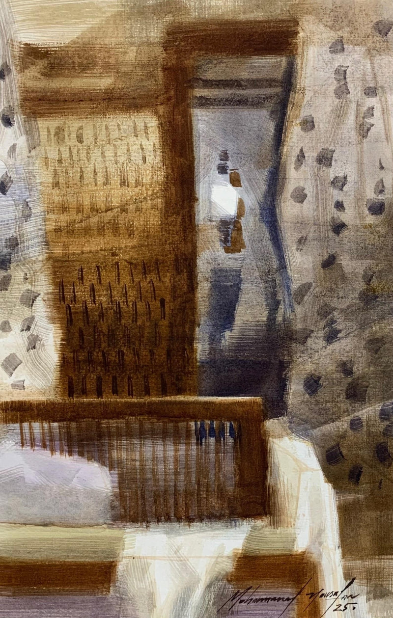 Kumily' contemporary watercolor painting by artist Mohammad Yusuf, 11x7 inch, on paper