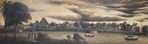 Kundalini (Gathering Storm) by Thambi Sankaran, Original Acrylic Landscape Painting on Canvas, Large Horizontal Wall Art
