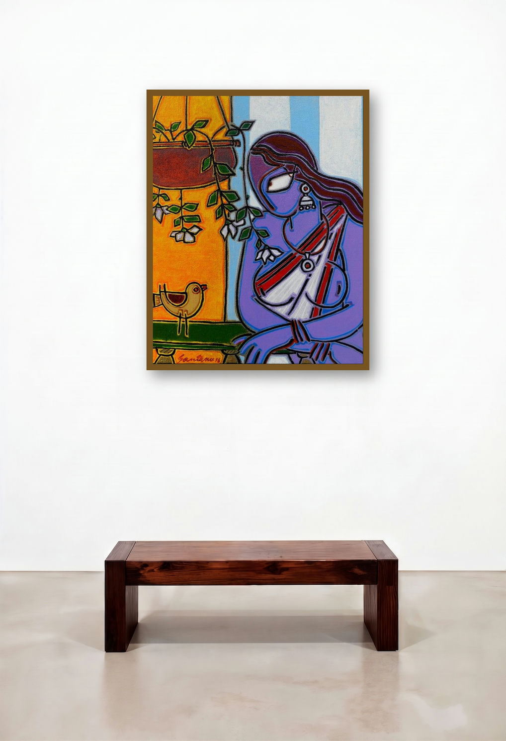 Lady With A Bird (Tranquil Moment)