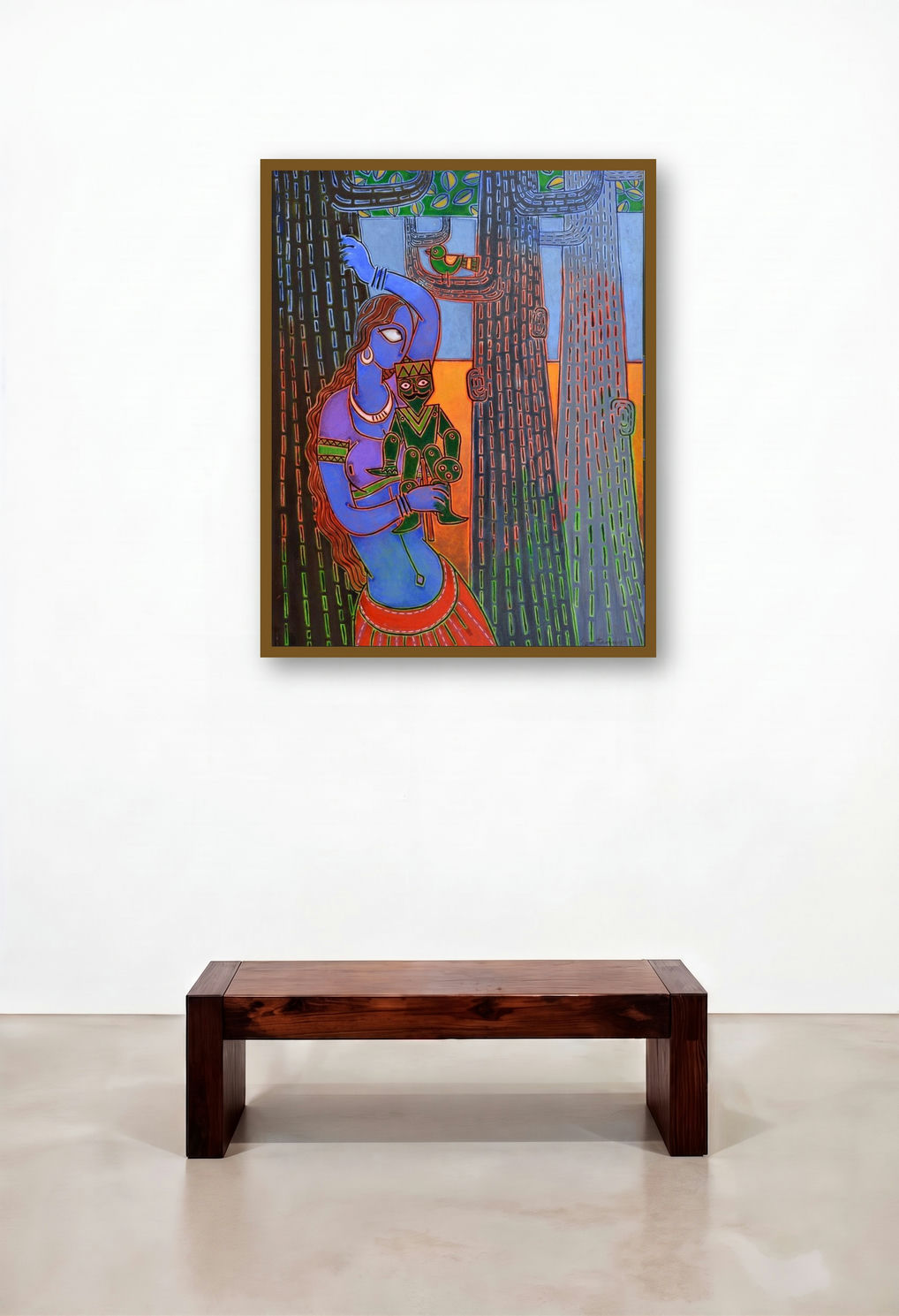 Lady With A Puppet 1 (A Colorful Tale)