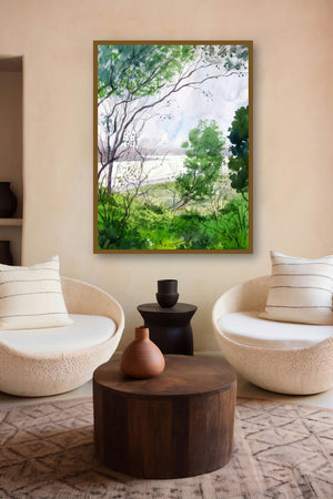 Landscape 4 by artist Vinayak Potdar displayed in a Curated gallery