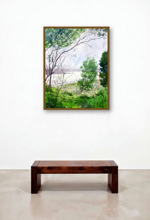 Landscape 4 by artist Vinayak Potdar displayed in a Minimalist Foyer