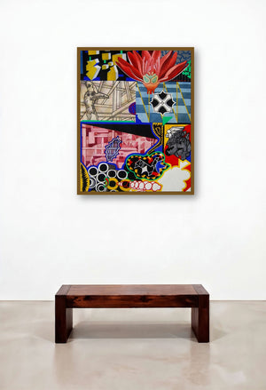 Lapse Of Reason (The Dreamer's Lexicon) by artist Joydip Sengupta displayed in a Coastal Dining Room