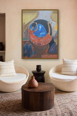Let Free by artist Arpita Chandra displayed in a Museum Style gallery