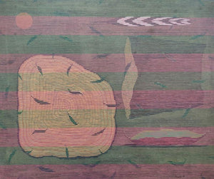 Life Media (Celestial Dance) by Amol Khade, Original Acrylic Contemporary Painting on Canvas, Medium Horizontal Wall Art
