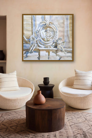 Light 2 (Angelic Inspiration) by artist Balaji G Bhange displayed in a Museum Style gallery