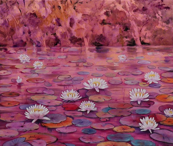 Lily Pond 27 by Sulakshana Dharmadhikari | ArtZolo.com