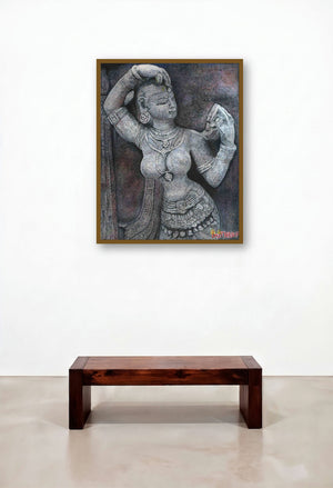 Living Sculpture by artist INITHAN PONNUSWAMY displayed in a Boutique Hotel Style Executive Office