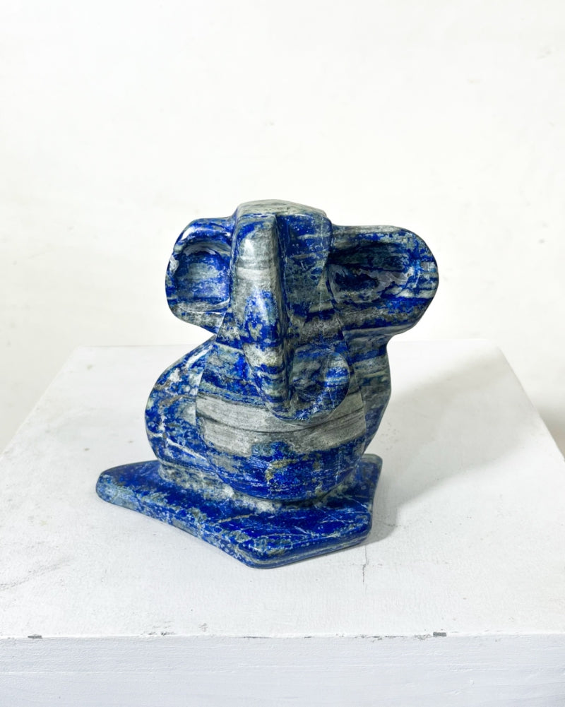 Lord Ganesha 1' religious Mixemedia sculpture by artist Rambali Prajapati, 7x6 inch, on mixemedia