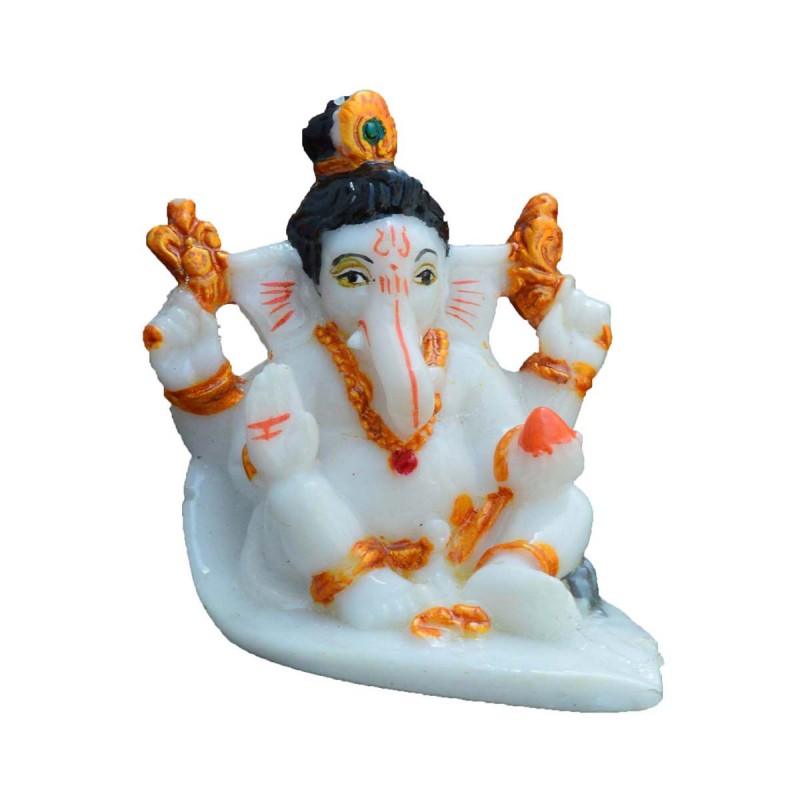 Religious craft titled 'Lord Ganesha', 3x2x3 inches, by artist E Craft on Synthetic Fiber