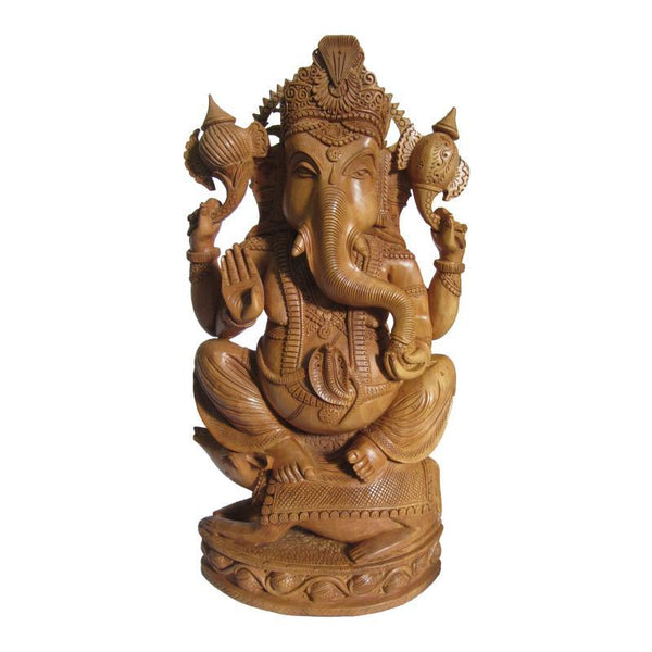 Lord Ganesha With Rat by Ecraft India | ArtZolo.com