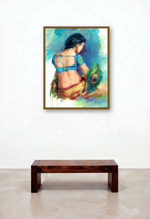 Love 3 (Love C Square) by artist Raviraj displayed in a Transitional Hallway