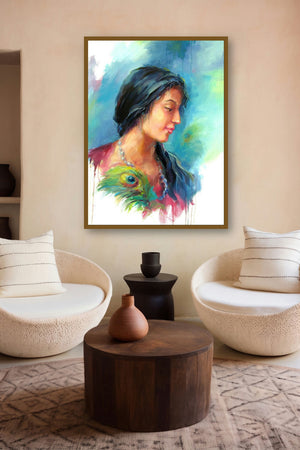 Love 4 by artist Raviraj displayed in a Museum Style gallery