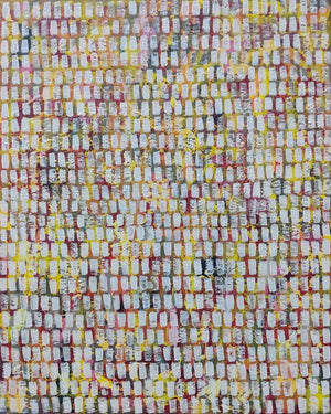Abstract acrylic painting titled 'Love Beneath', 20x16 inches, by artist Ketki Fadnis on Canvas