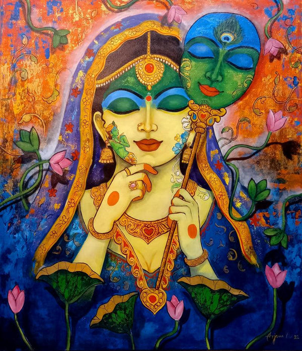 Love Saga 5 Painting by Arjun Das | ArtZolo.com