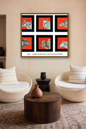 Maa (Mother) by artist Rohit Sharma displayed in a Indian Art gallery