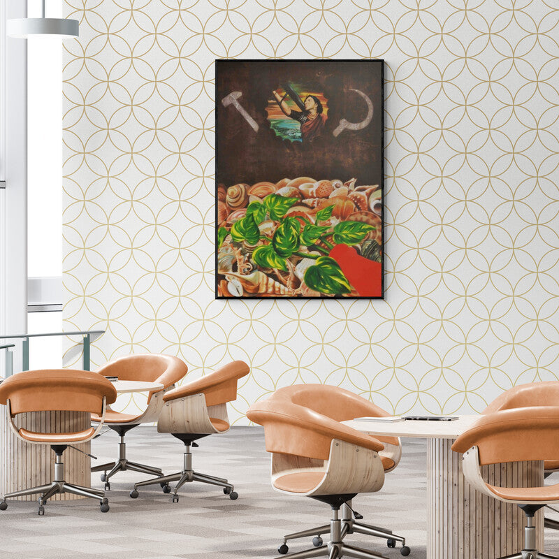 In-situ view of Bhavesh Patel's 'Maatri (The Balance)' painting in a room